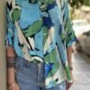 vintage viscose patterned shirt