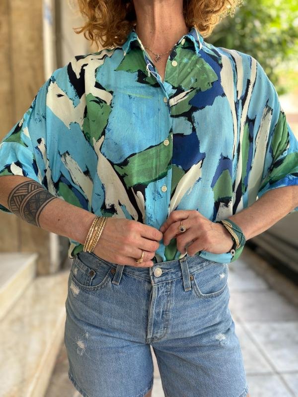vintage viscose patterned shirt - Image 3