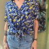 vintage abstract patterned shirt