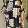 vintage oversize art print shirt