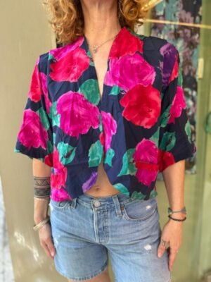 vintage floral top no buttons