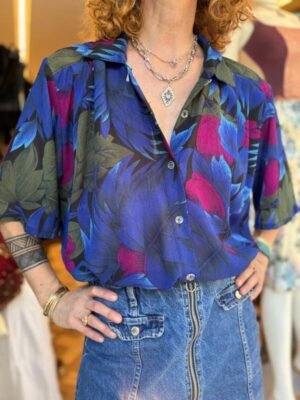 vintage tropical patterned shirt