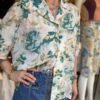 vintage pastel floral shirt