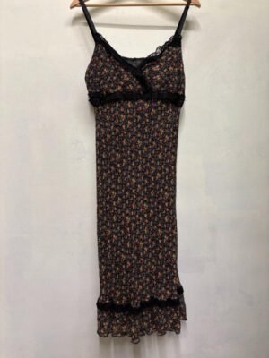 y2k  floral dress with lace details - Image 3