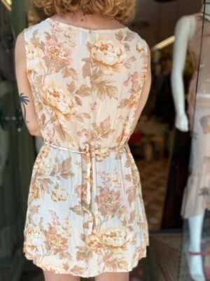 Alternative view of vintage viscose sheer floral top/dress