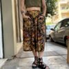 vintage floral midi skirt with big pockets