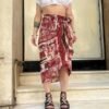 y2k wrap midi skirt