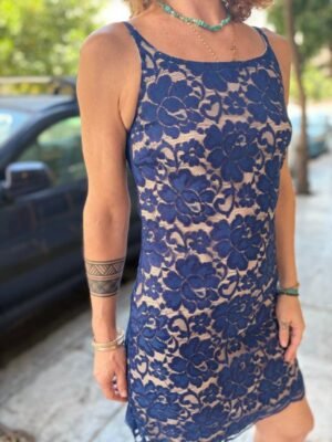 y2k blue lace mini dress - Image 6