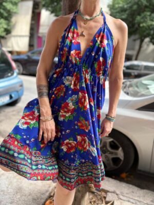 vintage boho backless beach dress - Image 3
