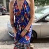 vintage boho backless beach dress