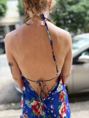 vintage boho backless beach dress - Image 2
