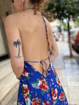 vintage boho backless beach dress - Image 5