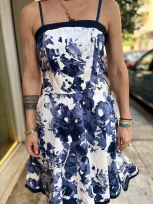y2k abstract printed cocktail dress - Image 3