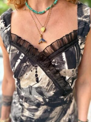 y2k abstract printed dress - Image 3
