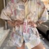 90's vintage unisex cotton patterned shirt
