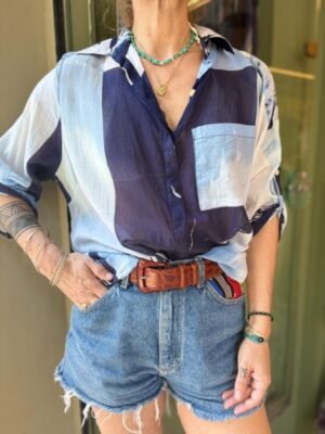 vintage cotton sheer shirt - Image 3