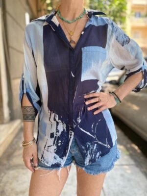 Alternative view of vintage cotton sheer shirt