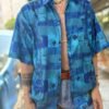 vintage unisex silk patterned shirt
