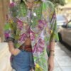 vintage unisex patterned shirt