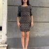 y2k New Look sparkling stretch mini dress with low back