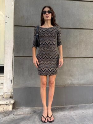 y2k New Look sparkling stretch mini dress with low back