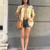 vintage viscose abstract patterned shirt
