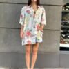 90's vintage abstract patterned shirt