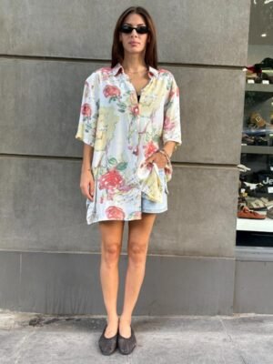 90's vintage abstract patterned shirt