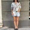90's vintage abstract patterned shirt