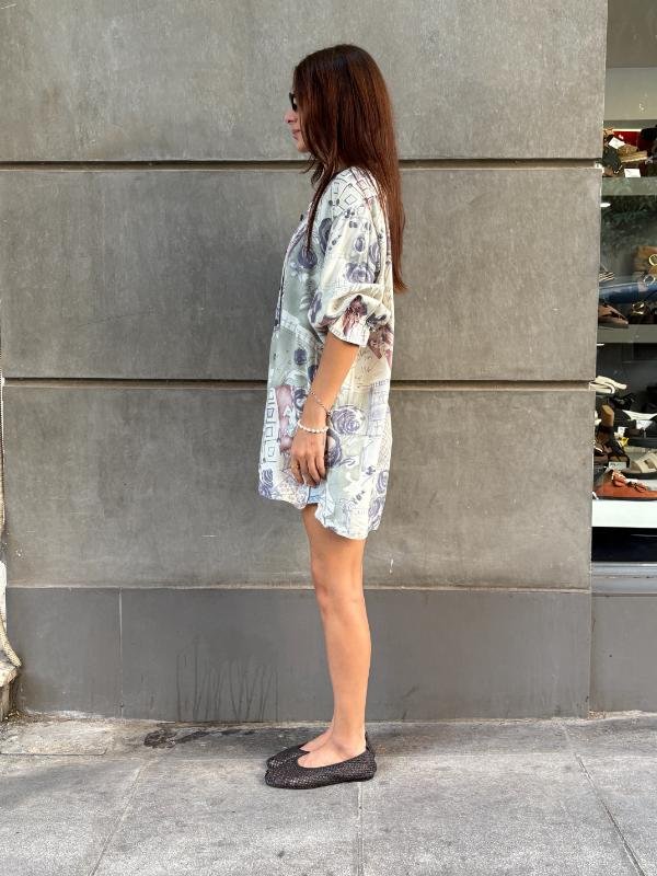 90's vintage abstract patterned shirt - Image 2