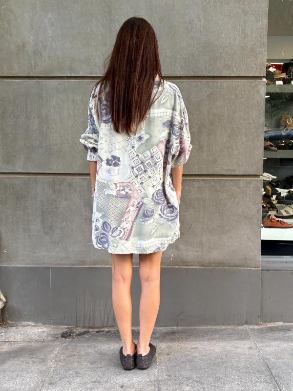 90's vintage abstract patterned shirt - Image 3