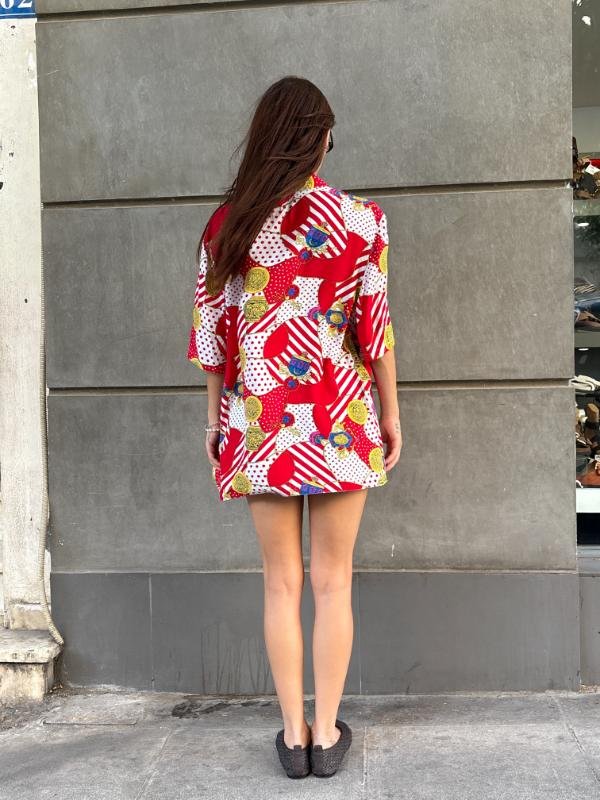 90's vintage abstract patterned shirt - Image 3