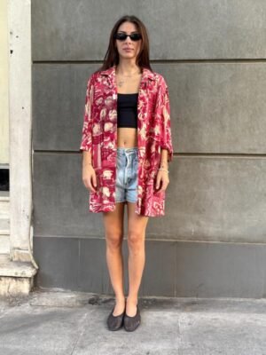 90's vintage abtract patterned shirt