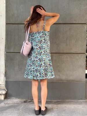 vintage cotton floral dress - Image 4