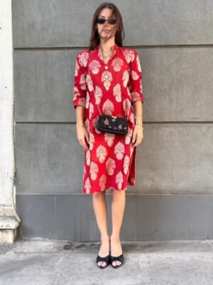 vintage red quipao