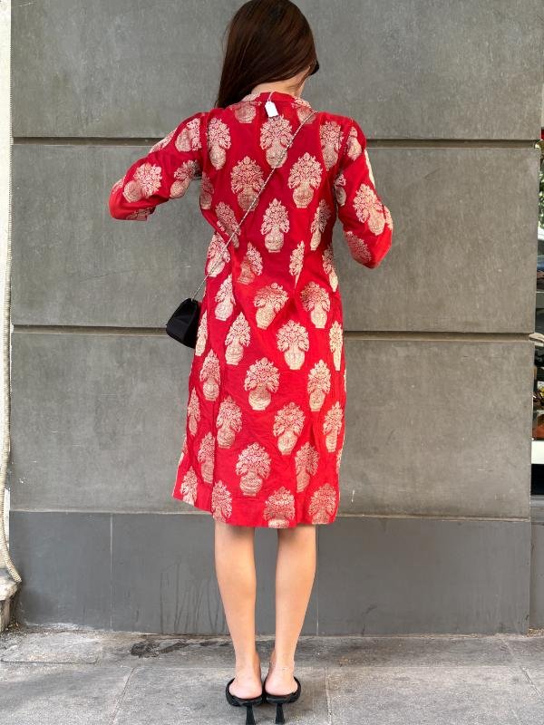 vintage red quipao - Image 3