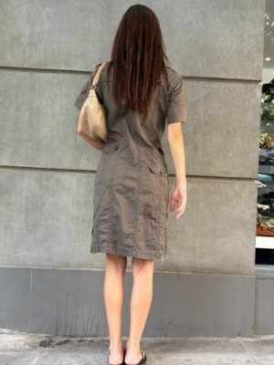 y2k khaki utility dress - Image 3