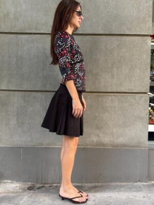 y2k black floral top - Image 4
