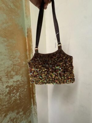 vintage sequin shoulder bag