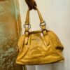 y2k yellow shiny bulky bag
