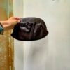 vintage dark brown clutch
