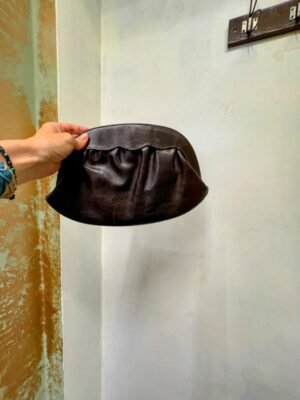 vintage dark brown clutch