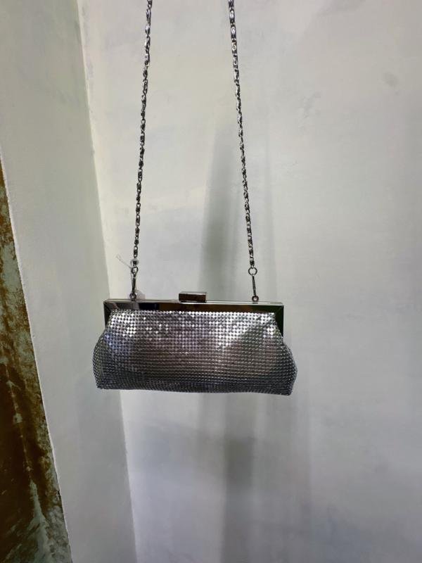 vintage metalic small shoulder bag