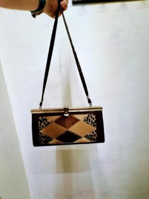 vintage pony skin small size handbag